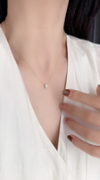 Precio al por mayor directo de fábrica: Joyería de plata 925 con moissanita y circonita, cadena de eslabones y colgante para el cuello. Fabricación OEM/ODM personalizada.