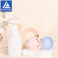 Flacon pompe en mousse 43/410 transparent et blanc, ensemble de flacons cosmétiques 300ml 500ml, emballage PET pour nettoyant visage