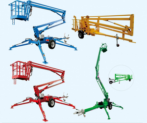Offre Spéciale : Nacelle élévatrice télescopique montée sur remorque de 10 à 16 mètres, grue de remorque, plateforme de travail aérien articulée, nacelle élévatrice tractable - Product Image 4