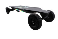 Planche à roulettes électrique tout-terrain avec lumière LED, prix d'usine, vente en gros, skateboard électrique longue distance, skateboard électrique