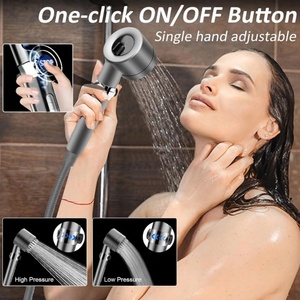 High Pressure Shower Head Massage and Skin Beauty Multifunctional Massage Shower <b>Set</b> Shower Head with Handheld Replacement - Product Image 6