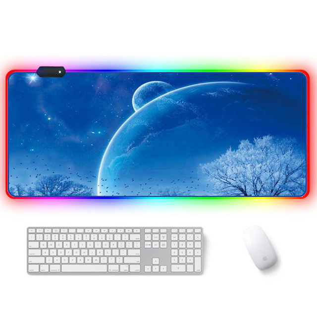 Custom Stock Large XXL Gaming Mouse Pad Computer Mousepad Large Mouse Pad Gamer RGB World Map Big Mouse Carpet PC Desk RGB Mat
