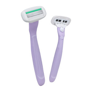 Maquinilla de Afeitar con 5 Cuchillas Ultrafinas de Acero Inoxidable, Cabezal de Maquinilla de Afeitar de Cinco Cuchillas con Parte Trasera Abierta, Maquinilla de Afeitar para Mujer - Product Image 2