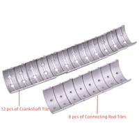 + 25 + 50 + 75 + 100 20 aluminium Aloi batang penghubung bantalan ubin & ubin poros engkol untuk Honda CBR400 NC23 NC29 CB-1 CB400 VTEC