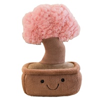 Articles d'ameublement créatifs arbre de fortune plante en pot simulation plantes jouets en peluche