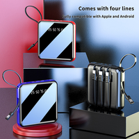 Batteries externes multi-capacités 5000/10000/20000mAh compactes personnalisables OEM avec chargement Type-C pour smartphones
