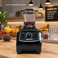 Lohas Heavy Duty Blender Elektrische Hoge Vermogen Roestvrijstalen Professionele Keukenmachine Restaurant Cafe Sap Smoothie