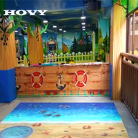 Console de jeux de sol interactive 3D HOVY, équipement de terrain de jeux intérieur, utilisé pour les jeux de projection d'amusement pour enfants