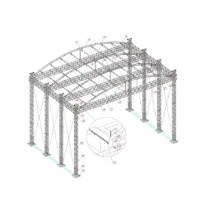 Prezzo di fabbrica Heavy Duty in alluminio Truss Display palco utilizzato fase di fase Truss sistema utilizzato fase portatile per la vendita