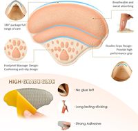 Coussinets et adhérences pour talons en suède 4D pour femmes et hommes - Inserts anti-douleur, empêchent les chaussures trop grandes de glisser et les ampoules, protection contre les cicatrices, noir