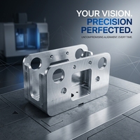 Pièces de boîtier de précision en alliage d'aluminium usinées CNC 5 axes avec anodisation pour instruments de précision