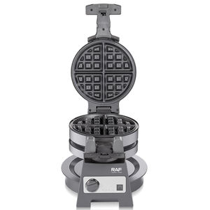 جهاز صنع الوافل RAF بقوة 1400 واط، هيكل دوار، تسخين موحد من الجانبين، ألواح متينة غير لاصقة لطهي الوافل بشكل متناسق - Product Image 3