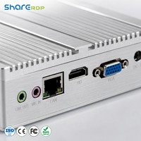 Sharerdp Intel Core I3 I5 10.ª Generación 10110U 10210U Chasis de Aluminio Sin Ventilador Pantalla Dual 6USB Windows Linux Office Mini PC de Escritorio