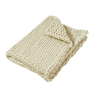 Couverture en tricot épais pour adulte, perles de verre anti-Stress, couverture pondérée, personnalisée, autisme, coton lourd, adulte, couverture sensorielle pondérée