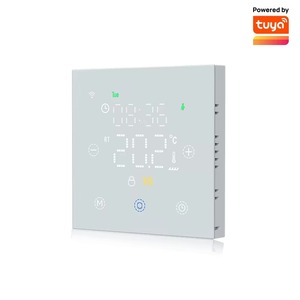Contrôleur de température électrique facile <span class=keywords><strong>à</strong></span> installer V8W.716, thermostat d'appartement avec conception anti-inflammable en PC <span class=keywords><strong>à</strong></span> basse pression - Product Image 1