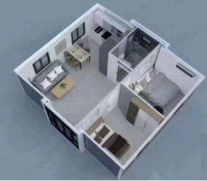 Expédition immédiate : Maison préfabriquée mobile extensible en conteneur de 40 pieds ou 20 pieds, conforme aux normes locales, de luxe, portable, 2 chambres, utilisable comme boutique - Product Image 2