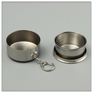 Gobelet en acier inoxydable 65x32mm avec porte-clés pour usage extérieur - Product Image 5