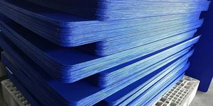 नरम पेय ग्लास बोतल के लिए पीपी नालीदार शीट प्लास्टिक परत पैड - Product Image 5