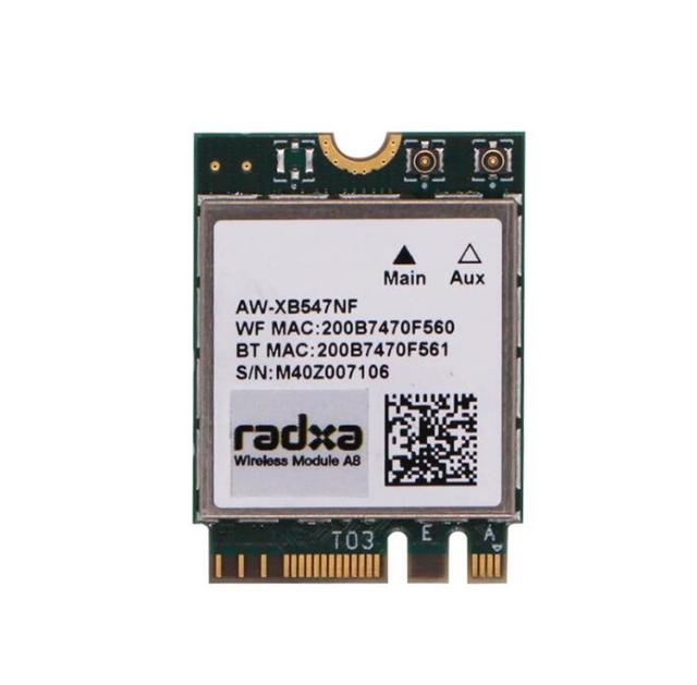 GGDX Hot Radxa Wireless Module A8 WiFi 6/BT 5.2 Dual Antenna Support M.2 E Key Interface Realtek RTL8852BE M.2 WiFi-PCle BT-USB