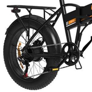 Vélo électrique pliable en alliage d'aluminium à 7 vitesses, super léger et portable, avec absorption des chocs, vente en gros, moteur de moyeu arrière 15AH - Product Image 2