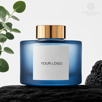 Bouteille diffuseur en verre de luxe Firdaus 50ml 100ml 150ml 200ml, flacon vide pour diffuseur à bâtonnets avec logo personnalisé pour parfum d'ambiance