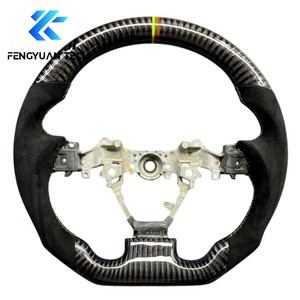 Volant de voiture en fibre de carbone forgé sur mesure avec LED pour Toyota <span class=keywords><strong>GR</strong></span> <span class=keywords><strong>Yaris</strong></span> Vios Mk3 2002 2004 2005 2006 2007 2008 2009 2010 2011 - Product Image 4
