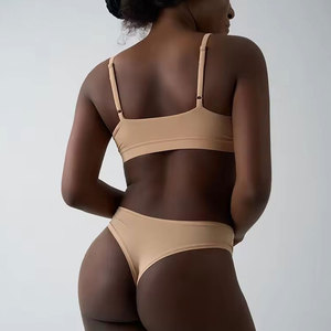 Conjuntos de Lencería Personalizados para <span class=keywords><strong>Mujer</strong></span>, Conjunto Sexy de 2 Piezas, Brasier y Tanga, <span class=keywords><strong>Ropa</strong></span> <span class=keywords><strong>Interior</strong></span> y Bragas, Conjuntos de Bralette Triangular - Product Image 3