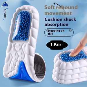 उच्च लोच खेल pu ज़ूम पॉपकॉर्न डिजाइन चल रहा बास्केटबॉल कुशन शॉक अवशोषण सांस लेने योग्य इनसोल्स - Product Image 6