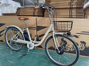 Vélo électrique de ville à cadre basse de 26 pouces, moteur arrière 36V250W, E-Bike de banlieue <span class=keywords><strong>NEXUS</strong></span> <span class=keywords><strong>3</strong></span> <span class=keywords><strong>vitesses</strong></span> avec panier et porte-bagages arrière - Product Image 3
