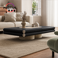 Table basse rectangulaire design, style vintage moderne, mobilier haut de gamme pour salon et hôtel, fabrication OEM