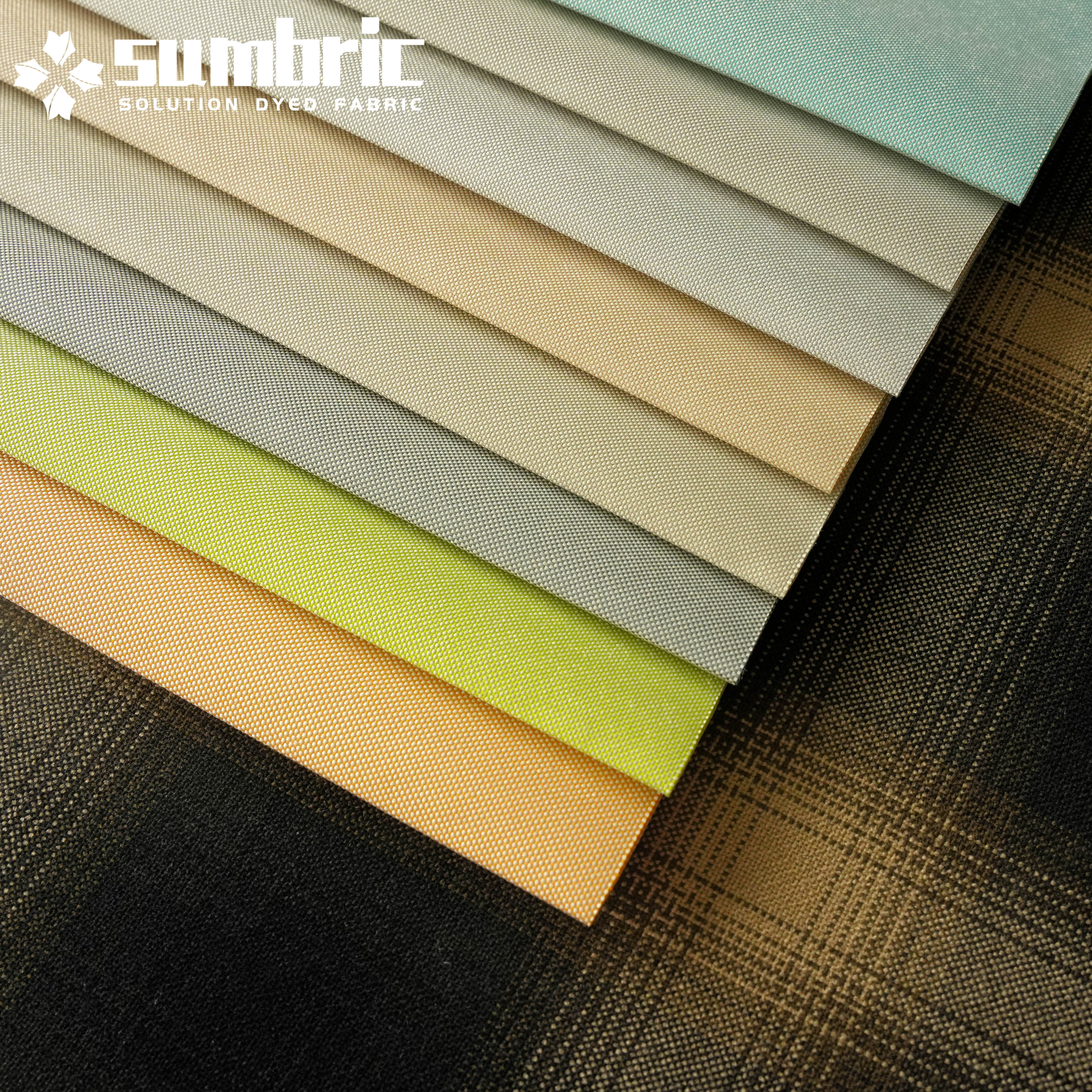 Sumbric Recycled Solution Dyed Outdoor Fabric Waterproof Sun Proof Oxford Fabric Balcony Sunshade Fabric