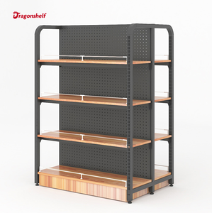 Étagère de supermarché de nouvelle conception avec un excellent prix, parfaite pour une utilisation <span class=keywords><strong>double</strong></span> face, gondole en acier provenant de Chine, système d'étagères d'hypermarché - Product Image 3