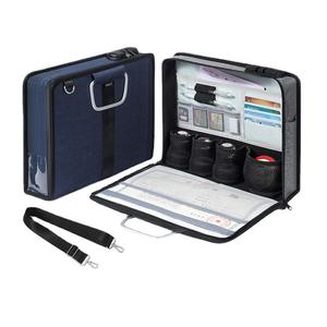 All In One Document Organizer Case With Compartments For Seals <b>Licenses</b> And <b>Office</b> Supplies Oxford Cloth Business Bag - Product Image 1
