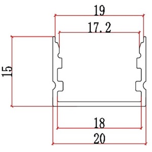 Nouveautés : Bande LED encastrée au sol 20*15 pour profilé LED de plafond en aluminium, surface personnalisable, IP67, effet néon - Product Image 6