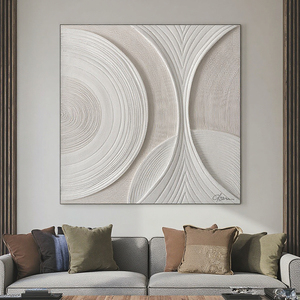 Hiện đại đơn giản bức tranh tường trừu tượng kết cấu cứu trợ tay sơn 3D tường nghệ thuật trang trí nội thất sơn cho khách sạn - Product Image 2