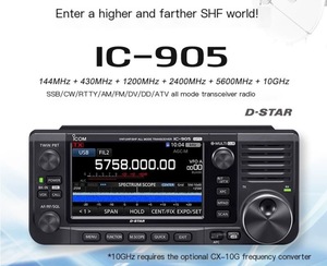 New IC-905 xách tay đầy đủ chế độ rất cao tần số siêu cao tần số vi sóng thu phát sóng ngắn đài phát thanh IC-905 - Product Image 4