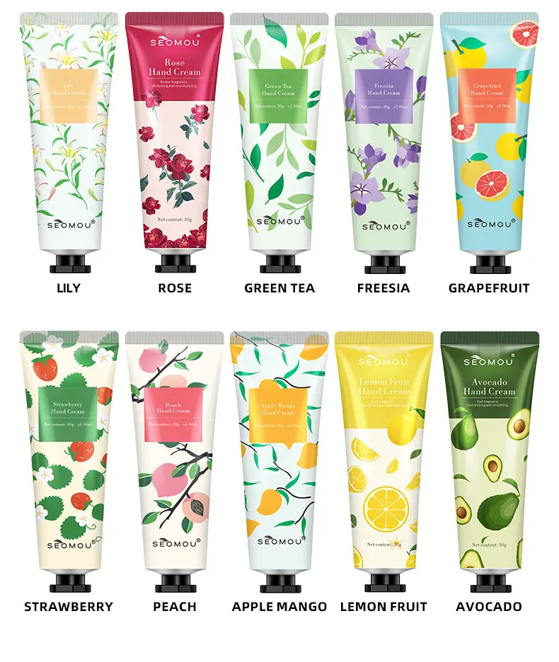 SEOMOU Hot Selling Hand Cream Floral And Fruity Natural Plant Cream Lotion Hand Moisturizing Cream