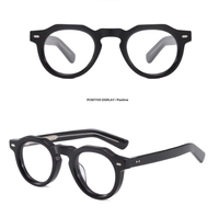 Montures de lunettes optiques vintage 2025 – Lunettes de lecture en acétate de haute qualité, motif uni, couleurs contrastées, protection anti-lumière bleue