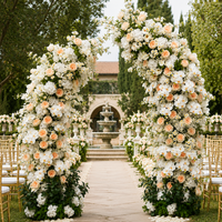 Fleurs artificielles mélangées pour arche florale, décoration d'entrée pour fêtes en extérieur