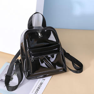 Custom Waterproof Personalized <b>Clear</b> Pvc Transparent Mini <b>Backpack</b> Ladies Women <b>Backpack</b> - Product Image 1