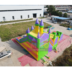 Interactive Games Outdoor Amusement Park Equipment Giant Inflatable Bouncer Combo Large Inflatable Big Bouncy House for Children - Product Image 2