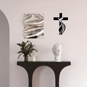 1 Pièce d'Art Mural Traditionnel Élégant en Fer Forgé avec Motif Pigeon et Croix, Décoration Suspendue pour la Décoration de Chambre - Product Image 6