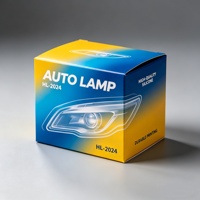 Boîte de protection pour phares en carton ondulé découpé sur mesure, robuste, pour pièces détachées de lampes automobiles, emballage en carton avec logo