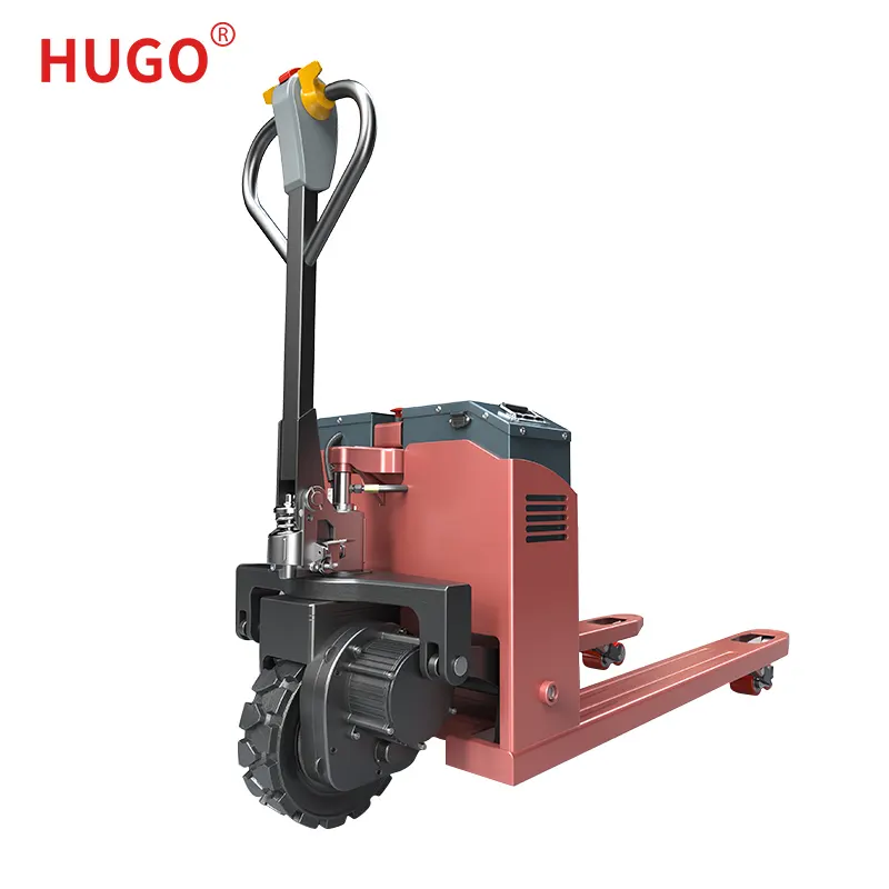 Accu Aangedreven Pallet Truck Electrico Ride Op Elektrische Ruw Terrein Pallet Jack Off-Road