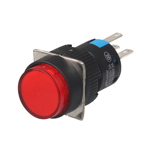 Yueqing Liushi 0.5A 250VAC Rojo pequeño momentáneo LED mini interruptor de botón de acero inoxidable - Product Image 4