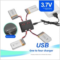 Chargeur de batterie au lithium 3,7 V multi-ports USB en plastique pour modèle d'avion télécommandé RC