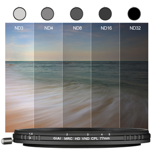 Filtre d'appareil photo personnalisé avec revêtement nanométrique MC, filtre polarisant CPL variable ND2 à ND32 pour objectif d'appareil photo reflex numérique 67 mm 77 mm 82 mm 86 mm - Product Image 3