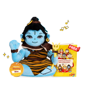 Figura de Peluche Suave de Shiva de 28 cm para Cantar Mantras, Juguete Educativo Espiritual con Sonido del Dios Hindú Devocional para Niños - Product Image 2