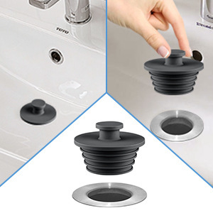 <span class=keywords><strong>Bouchon</strong></span> de vidange en <span class=keywords><strong>silicone</strong></span> <span class=keywords><strong>universel</strong></span> pour douche, facile à installer, <span class=keywords><strong>bouchon</strong></span> de blocage pour salle de bain et <span class=keywords><strong>évier</strong></span> - Product Image 2