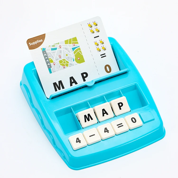 Детский сад, подходящие буквы, слова, орфография, подсчет, математические игры, машина, домашний чоол, дошкольные обучающие игрушки